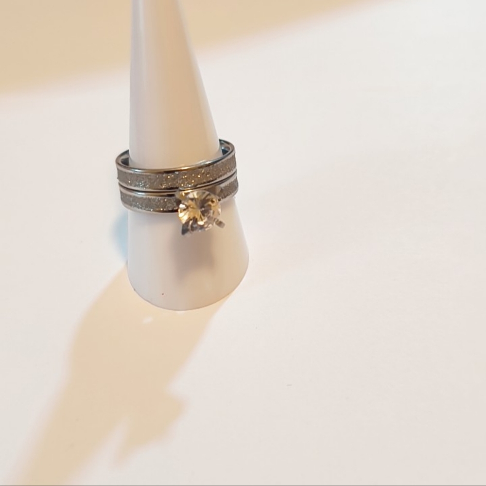 Set De   Anillo En Acero Inoxidable   /stainless steel
